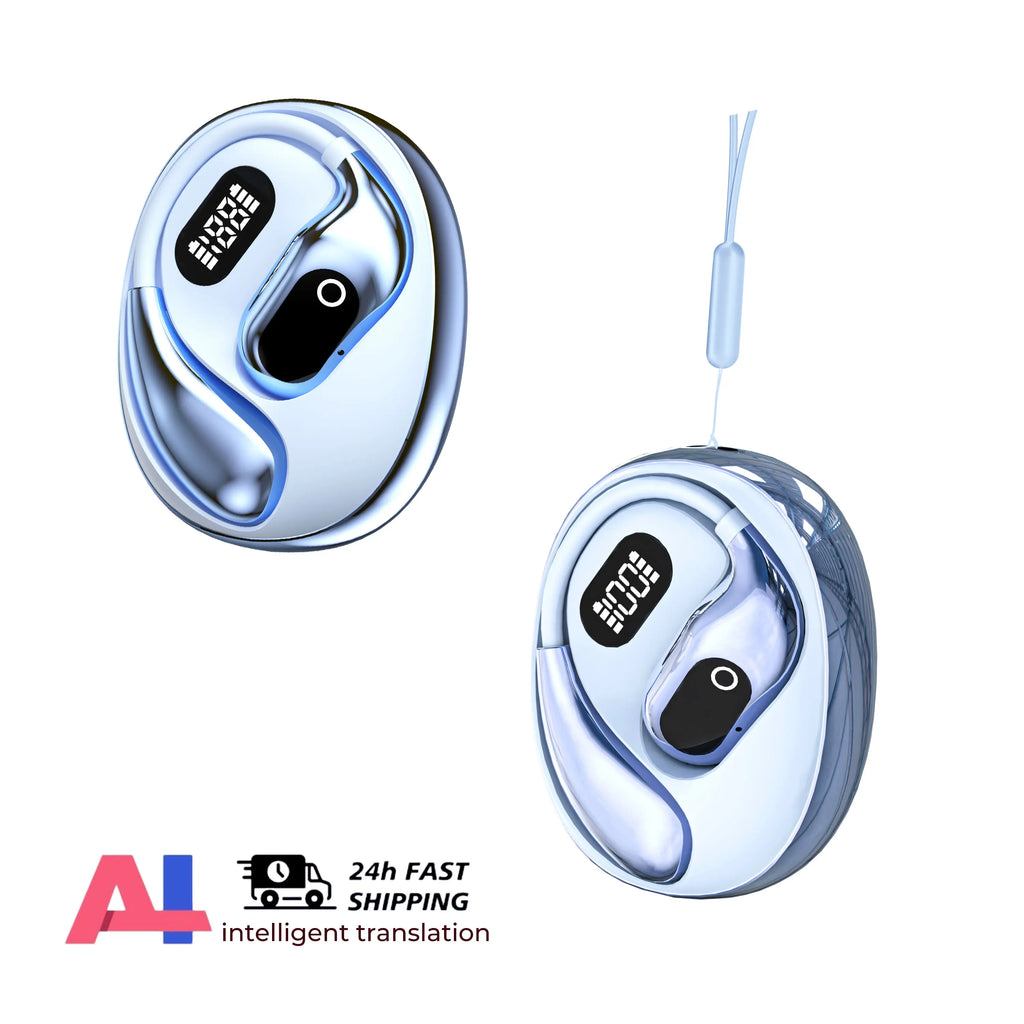 2PCS Translator Headphones 144 Languages Wireless Real Time Translation Bluetooth headset