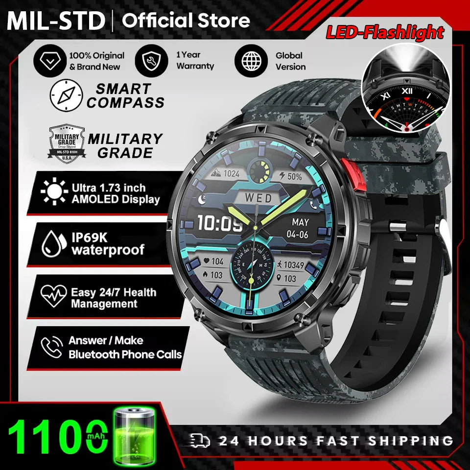T-REX3 1100mAh Battery Smart Watch Men