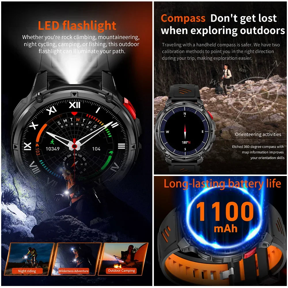 T-REX3 1100mAh Battery Smart Watch Men