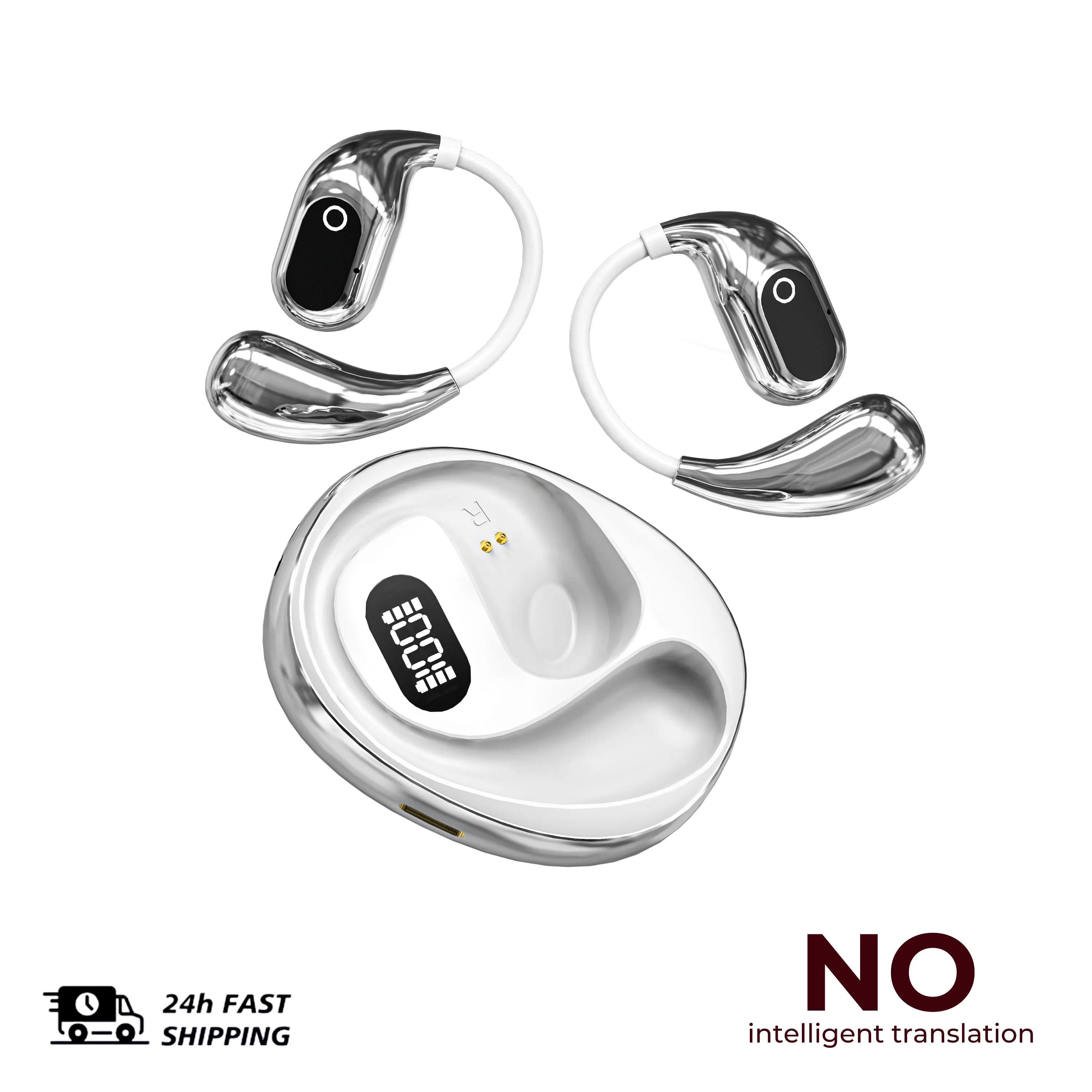 2PCS Translator Headphones 144 Languages Wireless Real Time Translation Bluetooth headset