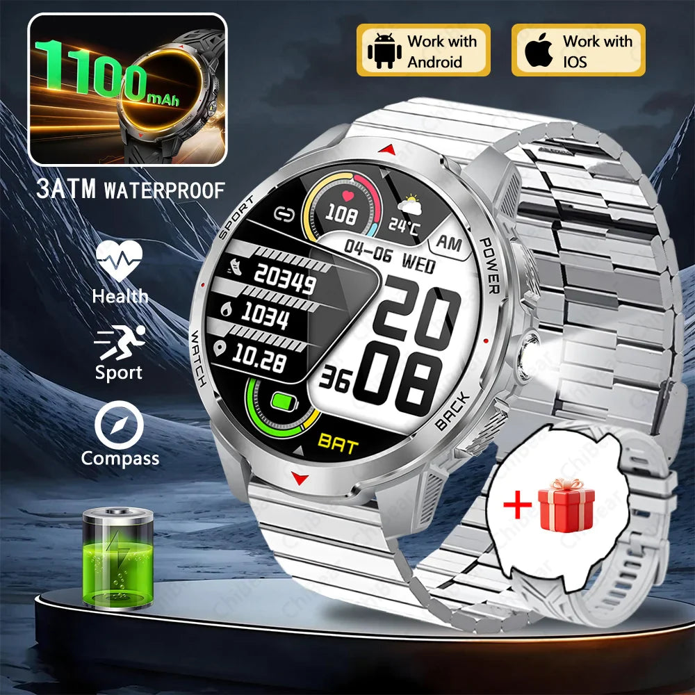 T-Rex3 Ultra 1100mAh Battery Smart Watch Men