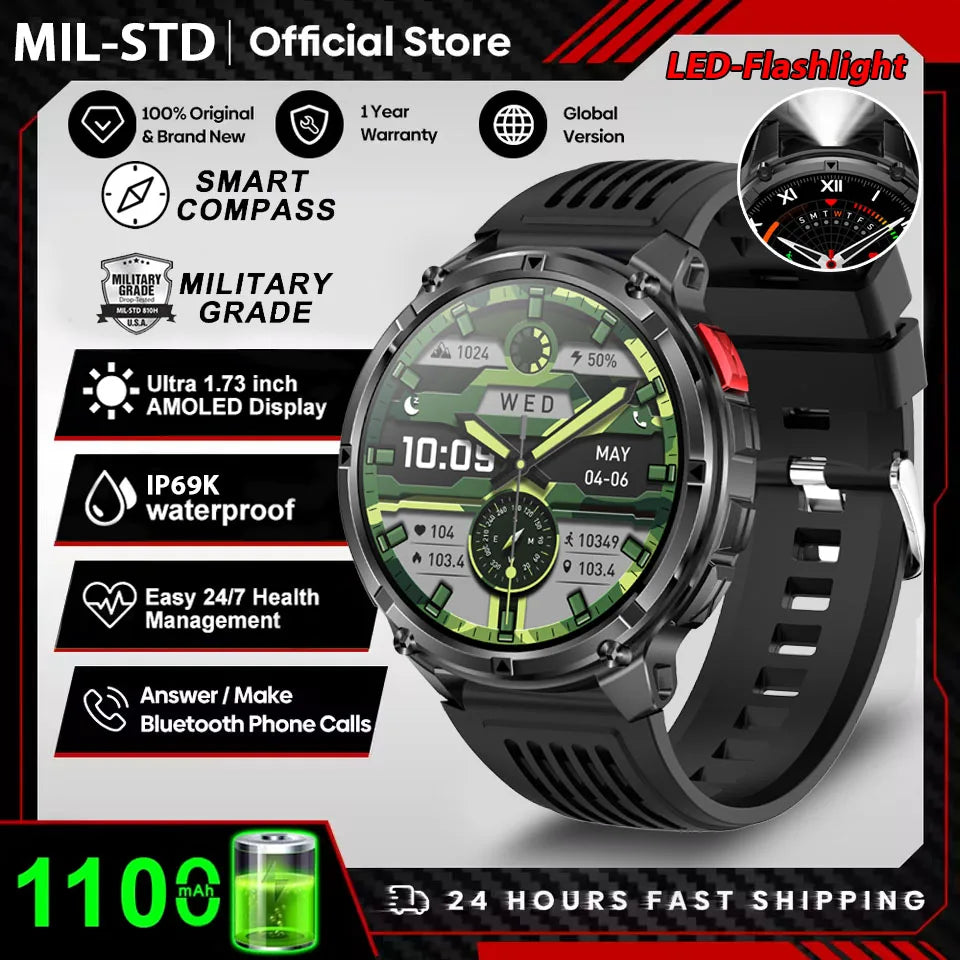 T-REX3 1100mAh Battery Smart Watch Men