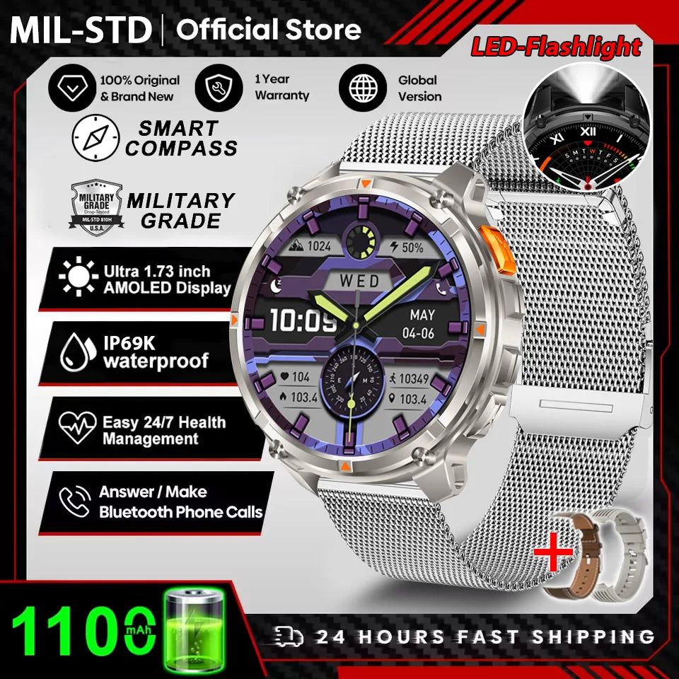 T-REX3 1100mAh Battery Smart Watch Men