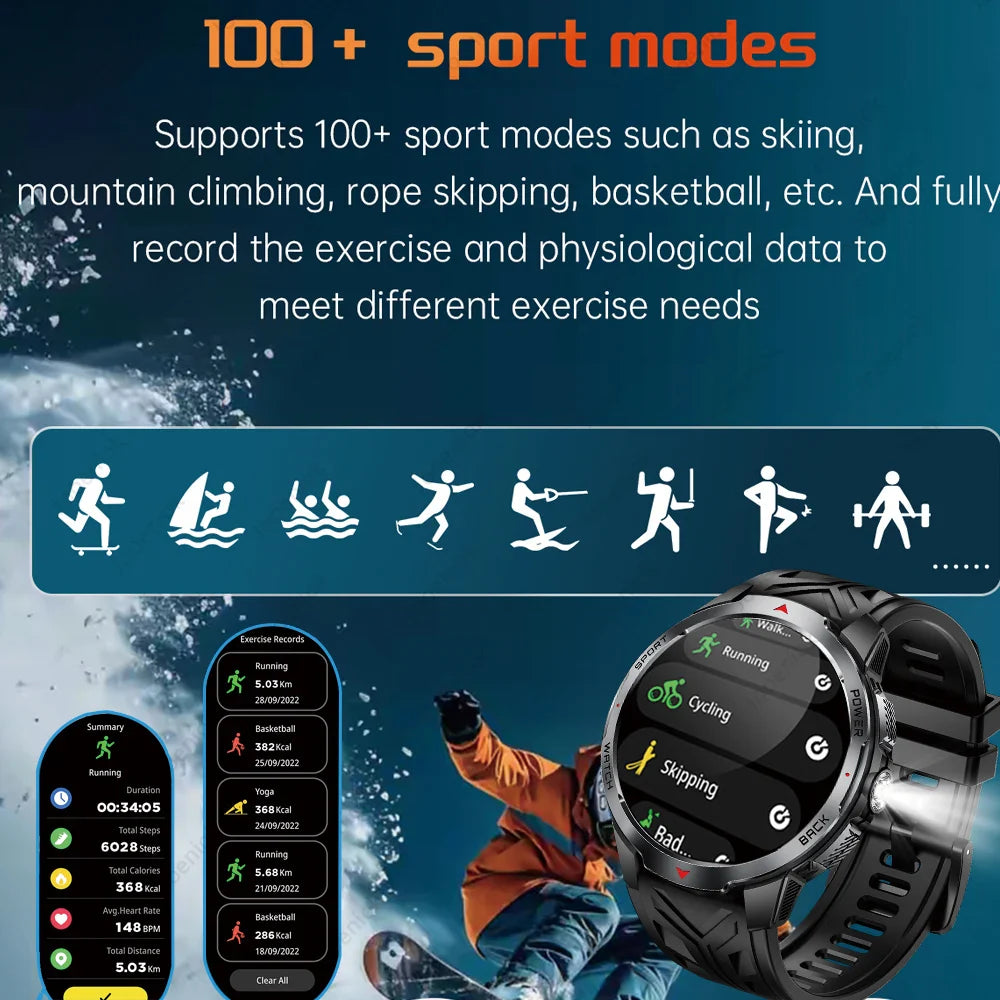 T-Rex3 Ultra 1100mAh Battery Smart Watch Men