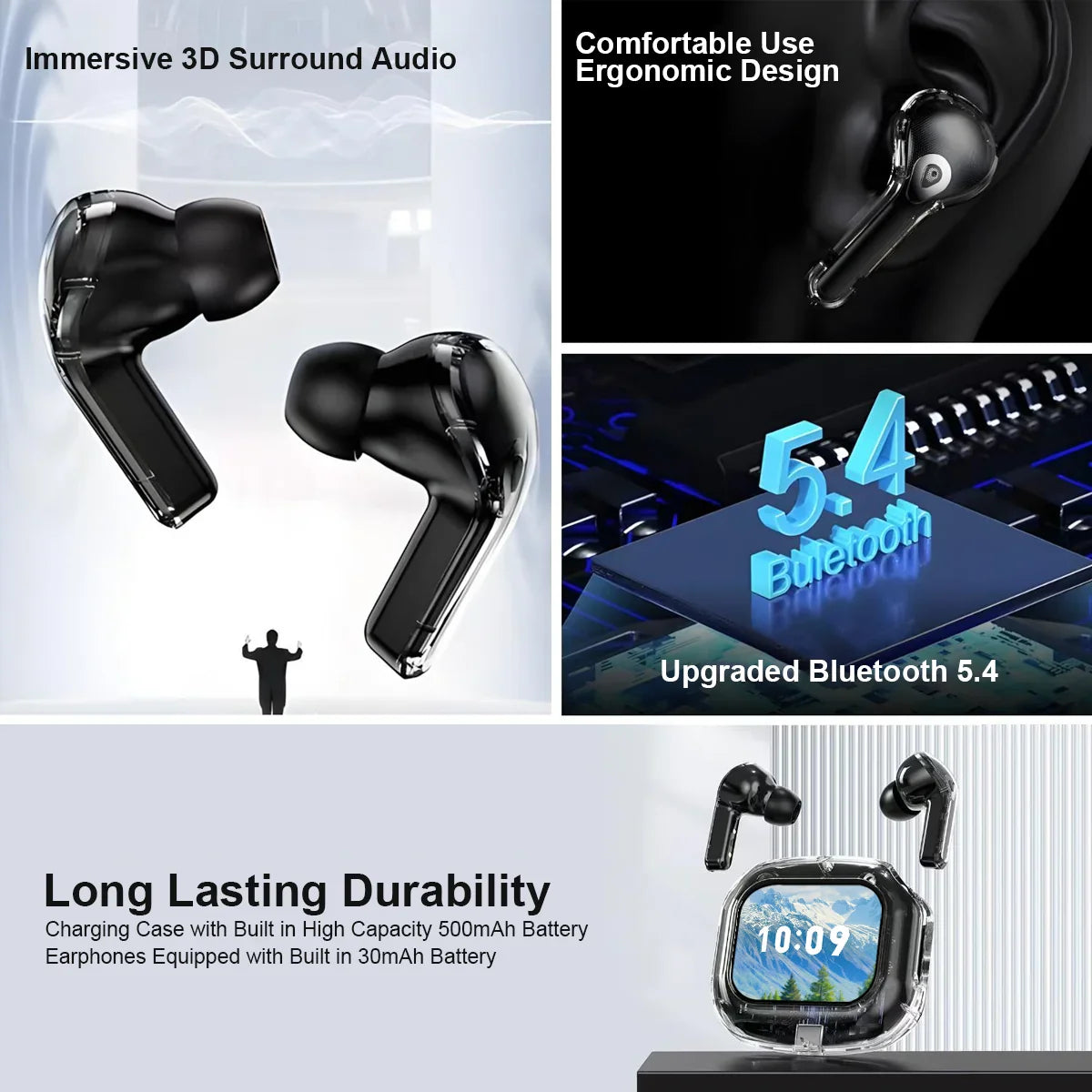 Bluetooth Headphones 144 Language Real Time Translation Earphones