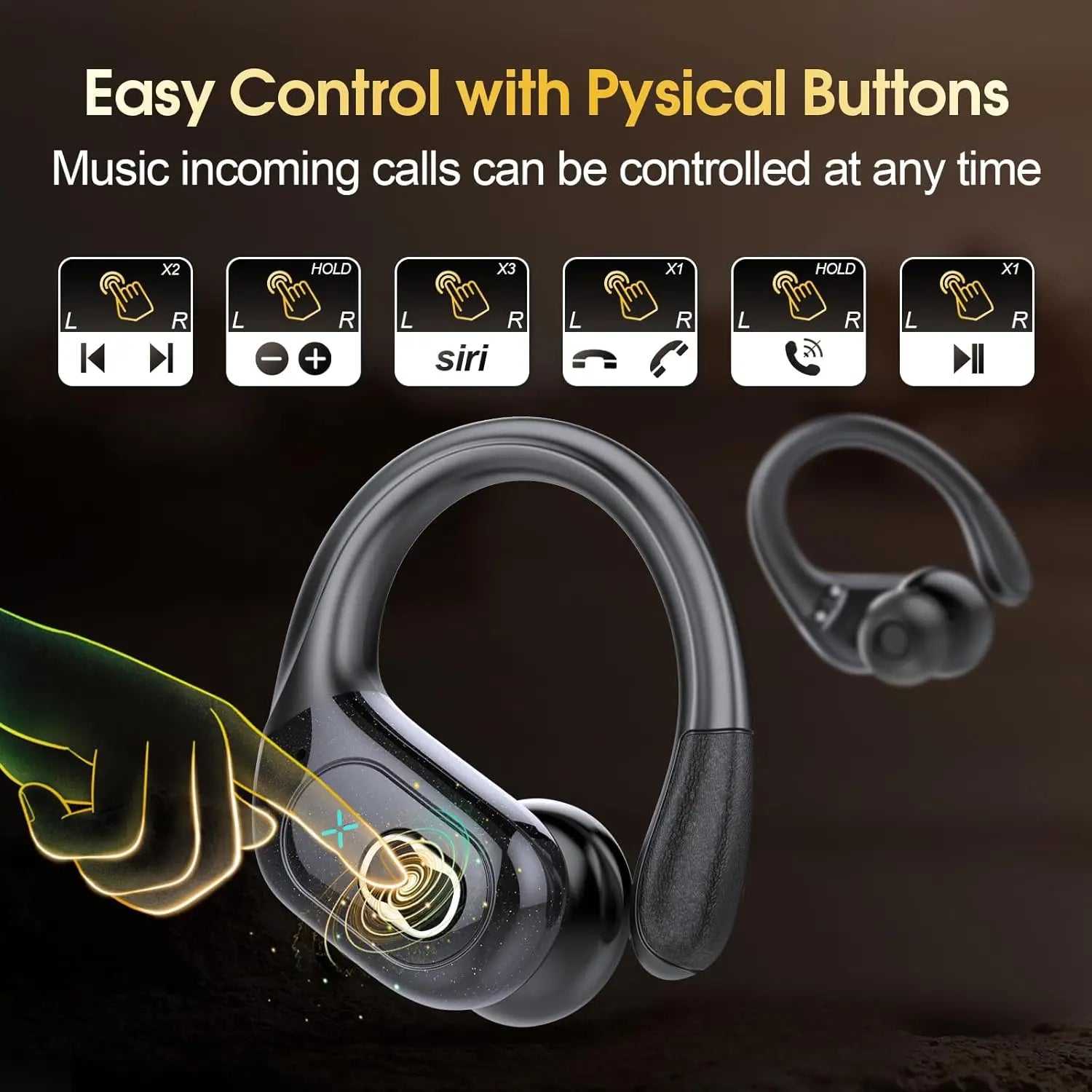 GDLYL HD65 TWS Bluetooth V5.4 Headphones Wireless