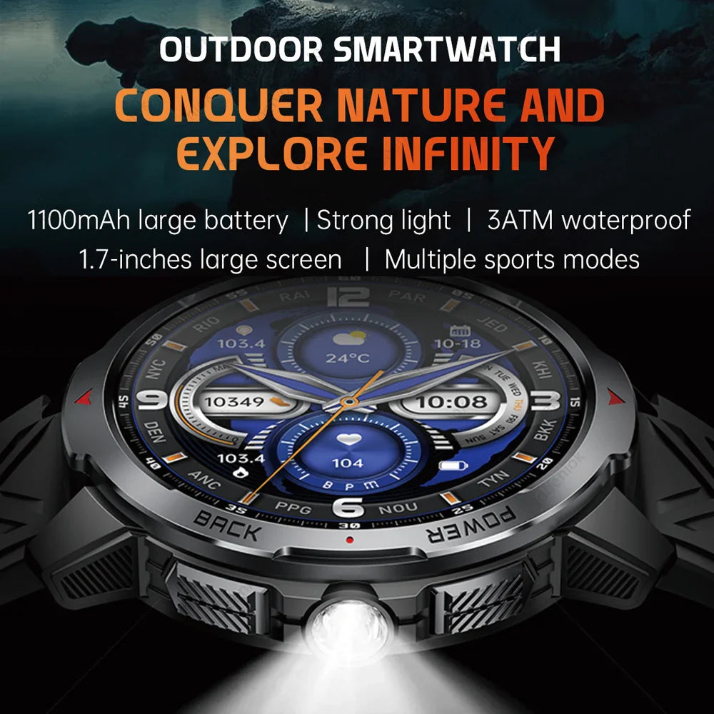 T-Rex3 Ultra 1100mAh Battery Smart Watch Men