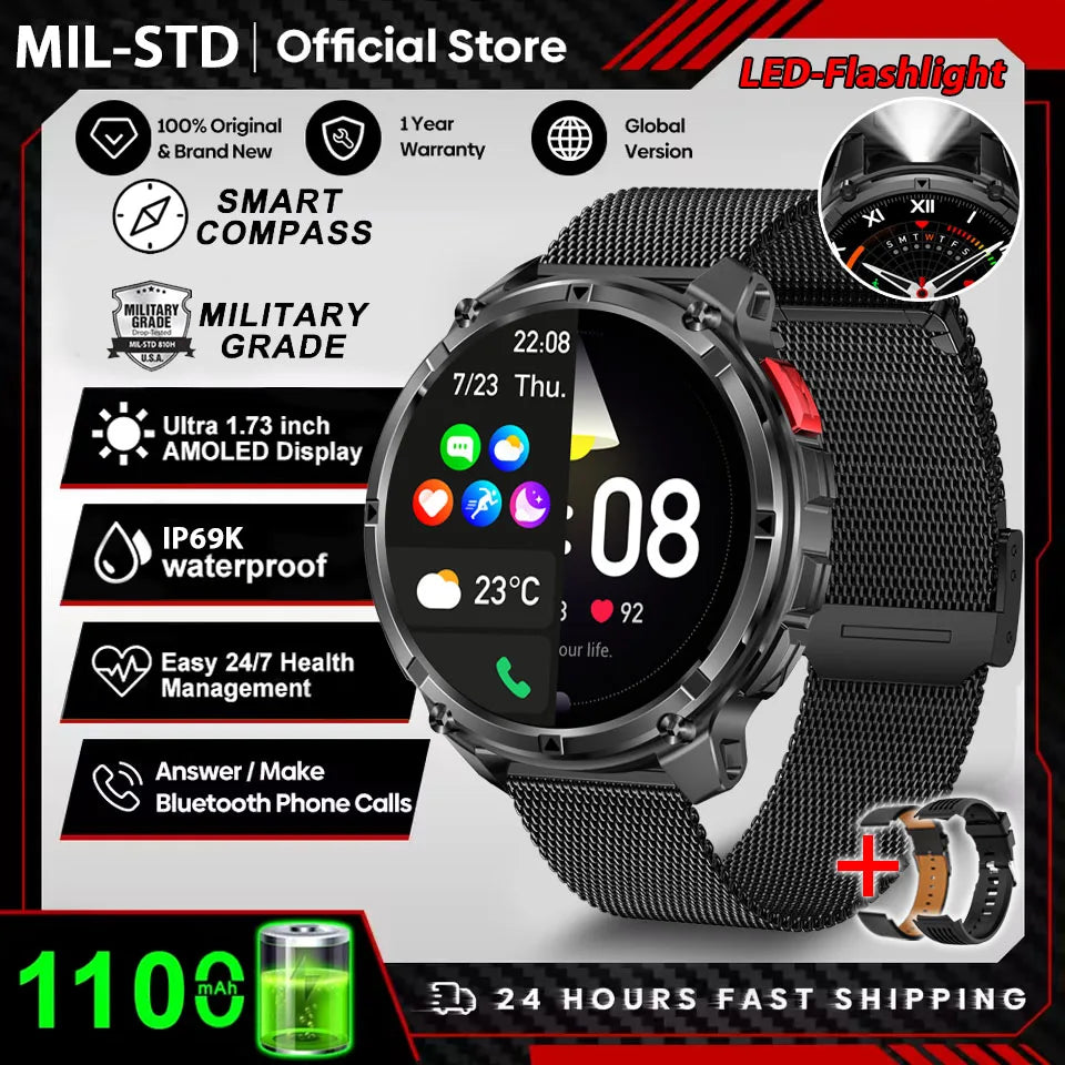 T-REX3 1100mAh Battery Smart Watch Men