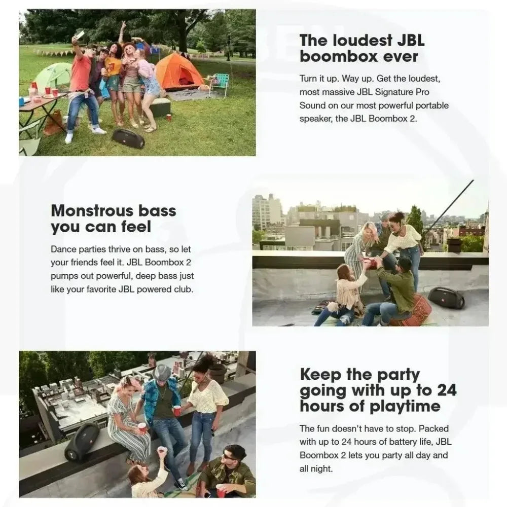JBL Boombox 2 Portable Wireless Bluetooth Speaker
