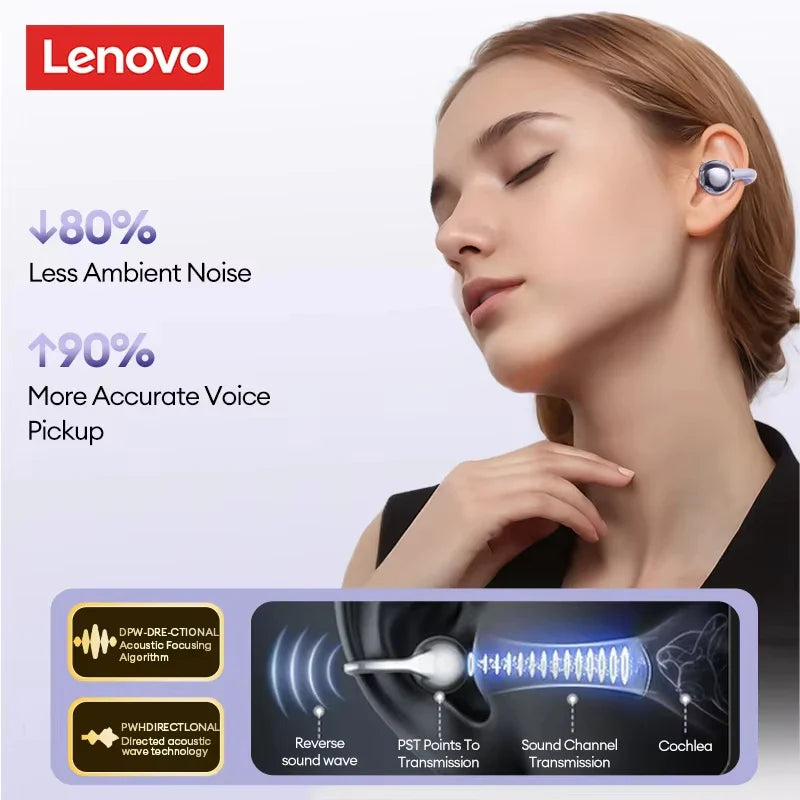 Lenovo LE302 Wireless Bluetooth 6.0 Headset Long Battery Life